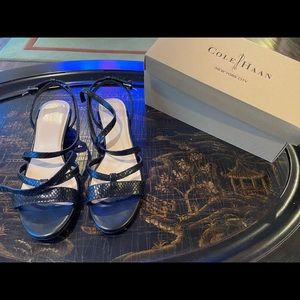 Cole Haan black strappy sandals size 10